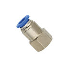 Female Straight One Touch Brass Nickel Plate Air Tube Fittings with O ring