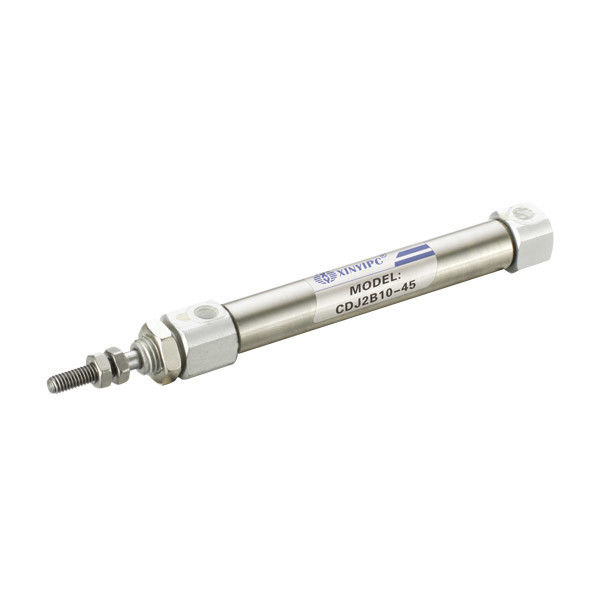 Stainless Steel Mini Air Cylinder CJ2 Series 0 70℃ With Bore 6 / 10
