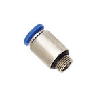 POC - G Air Fitting with O - Ring Brass Nickel Plate One - Touch Round tube fittings