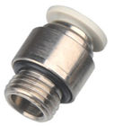 POC - G Air Fitting with O - Ring Brass Nickel Plate One - Touch Round tube fittings