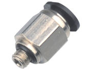 SMC Type PC - C Plastic Air Line Fittings , Brass Nickel Plated Push In Air Fittings