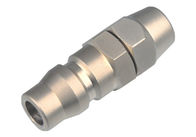 PP Metal Quick Release Coupler , Silver Quick Connect Pneumatic Fittings