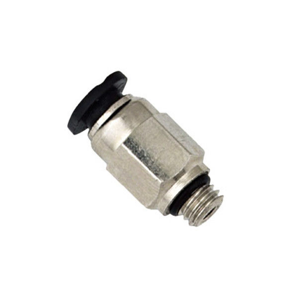 SMC Type PC - C Plastic Air Line Fittings , Brass Nickel Plated Push In Air Fittings