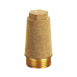 General Brass Pneumatic Muffler Silence , G Thread Nature Colour Flow Control Muffler