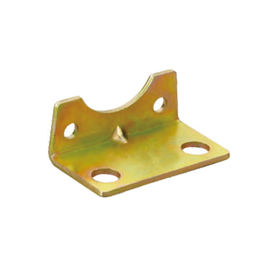 Gold Color LB Foot Mounting Bracket , Standard Pneumatic Cylinder Accessories