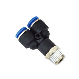 Y Model PX Male Push - in brass nickel plated connector , tube fitting