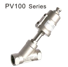 DN10 ~ 80 PV100  2 / 2 Way Angle Seat Globe Valve For Gases / Steam