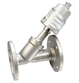 2 / 2 Way Angle Seat Valve PV 400 Series With Flange Ends Connection DN15 ~ 100
