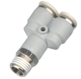 Y Model PX Male Push - in brass nickel plated connector , tube fitting